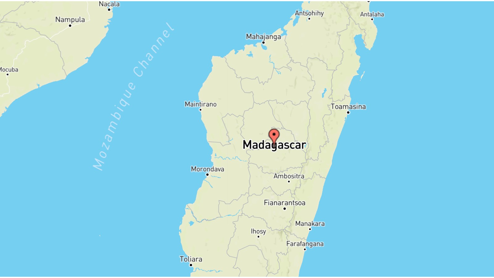 Mappa Madagascar cartina