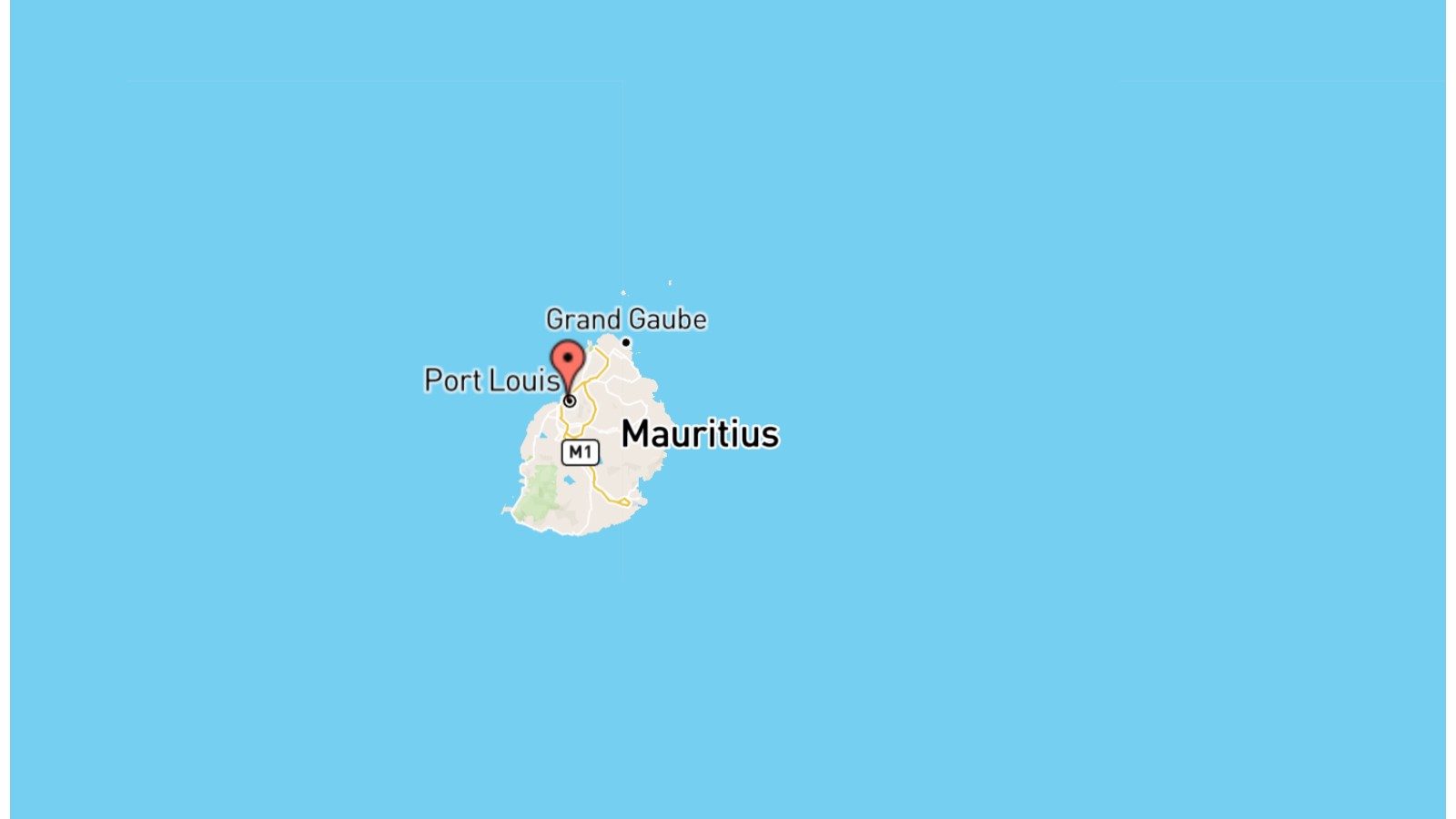 Mappa Mauritius cartina