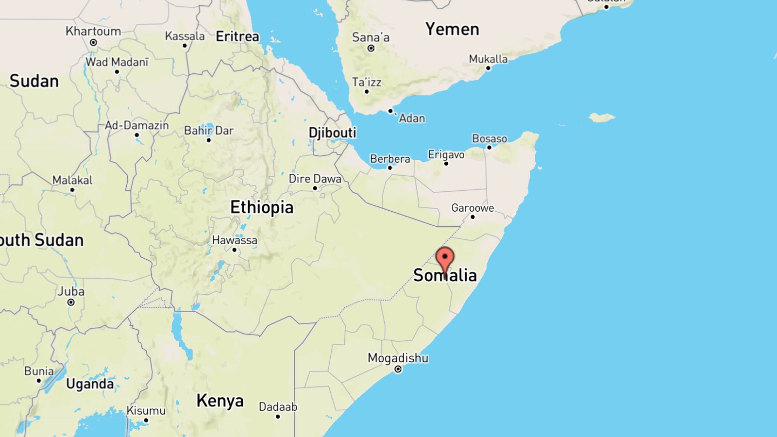 Mappa Somalia cartina geografica