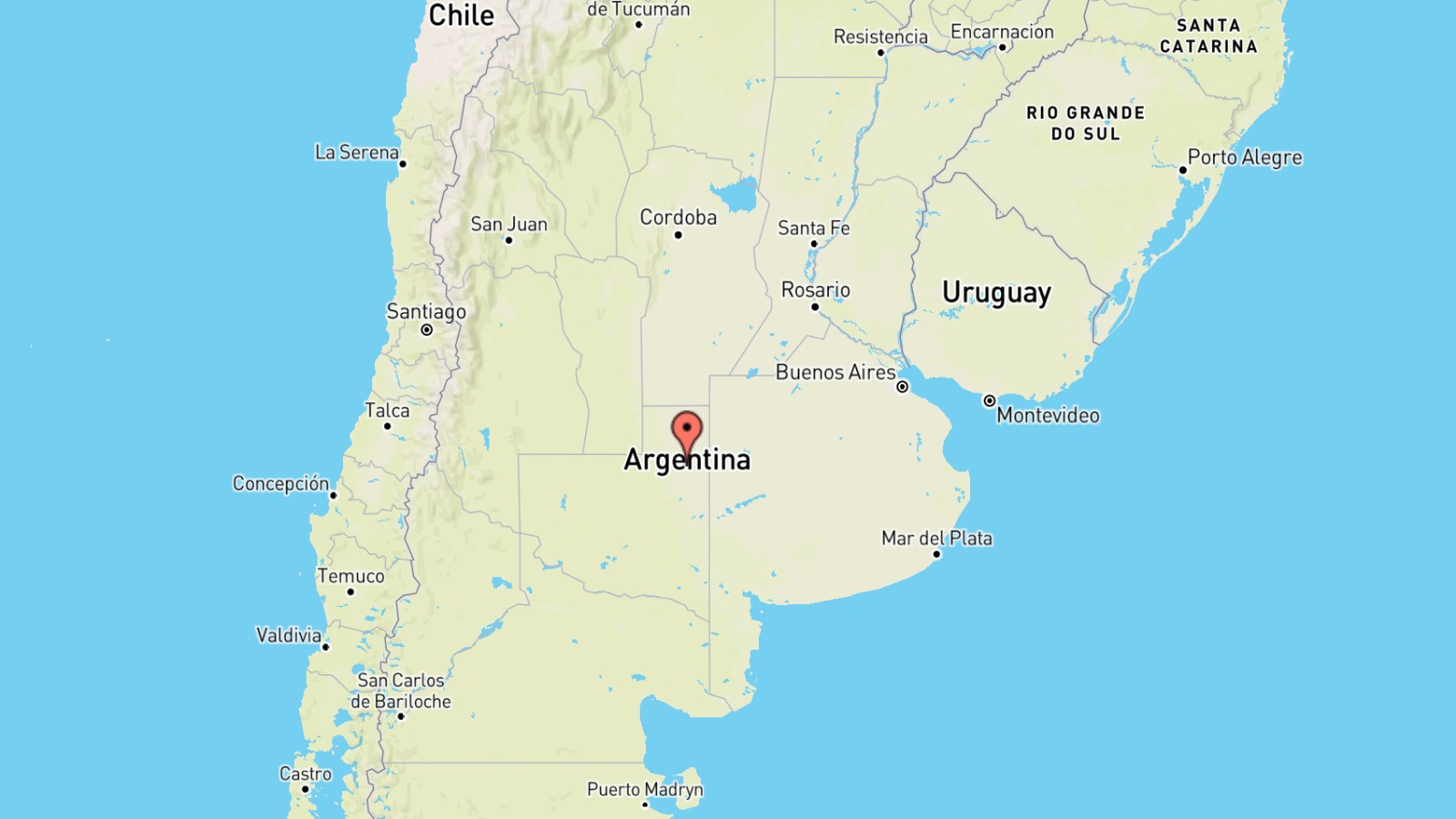 Mappa Argentina cartina geografica