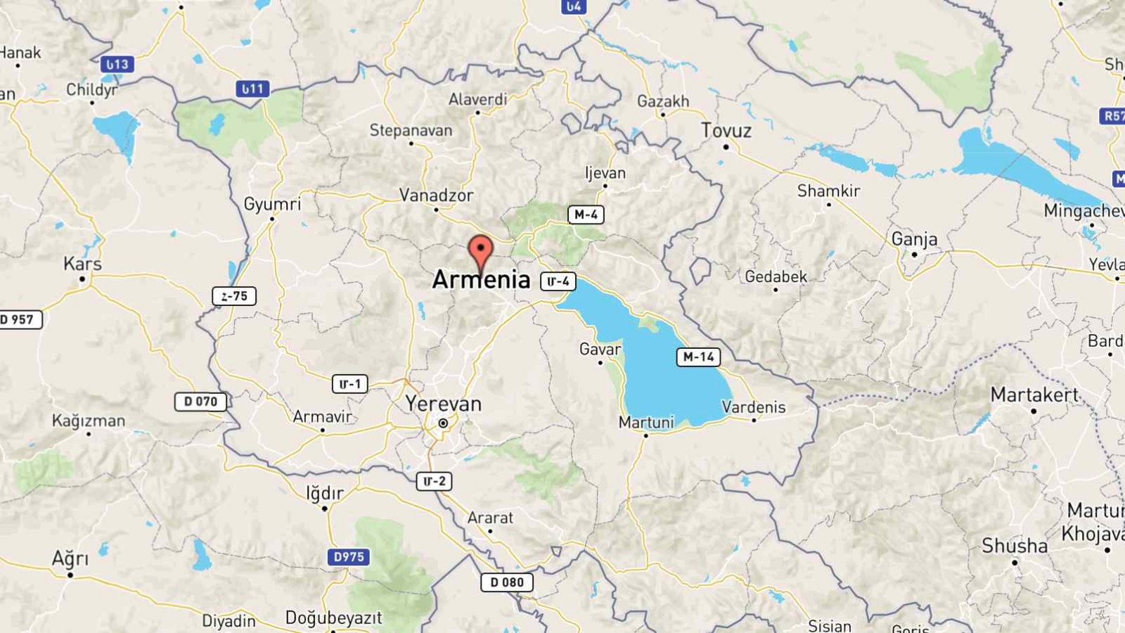Mappa Armenia cartina geografica
