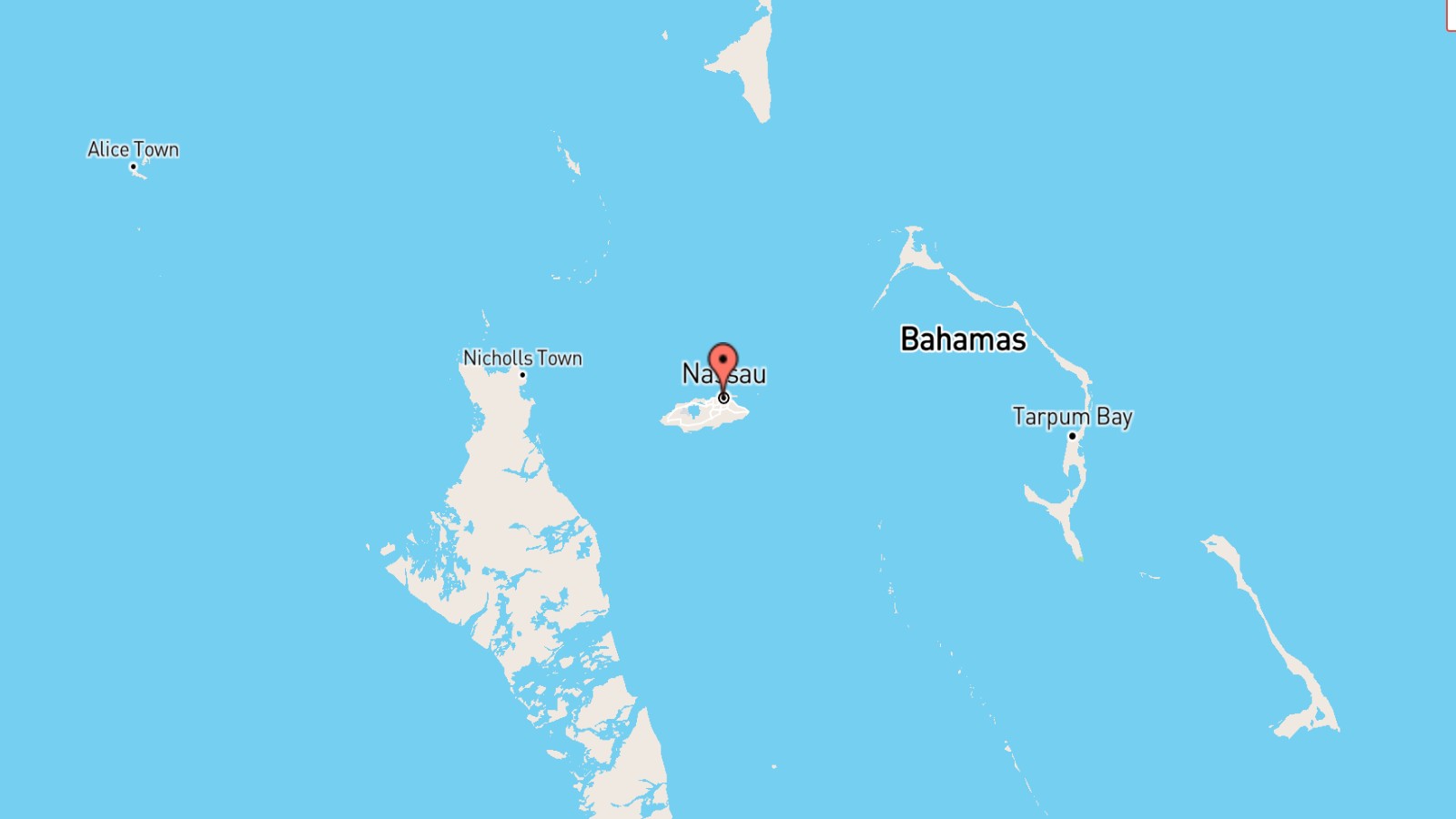 Mappa Bahamas cartina geografica