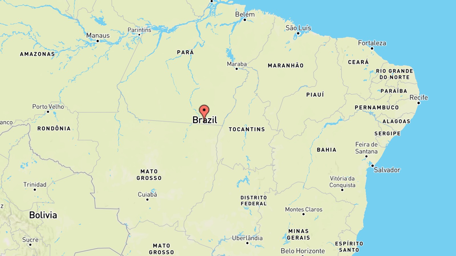 Mappa Brasile cartina geografica