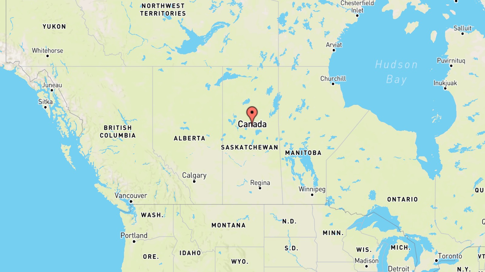 Mappa Canada cartina geografica