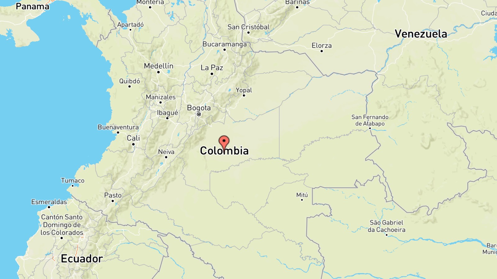 Mappa Colombia cartina geografica