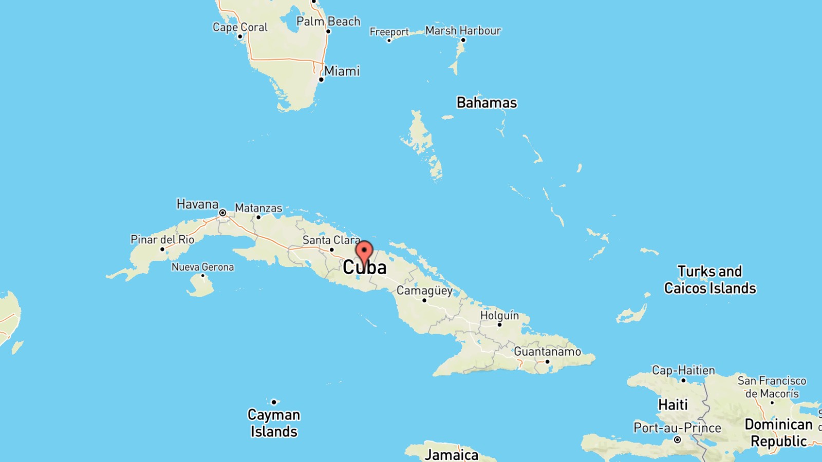 Mappa Cuba cartina geografica