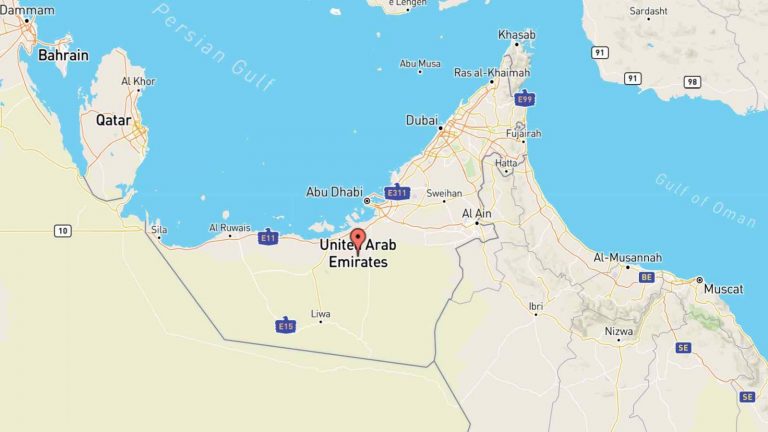 Mappa Emirati Arabi Uniti (Asia occidentale) interattiva e cartina
