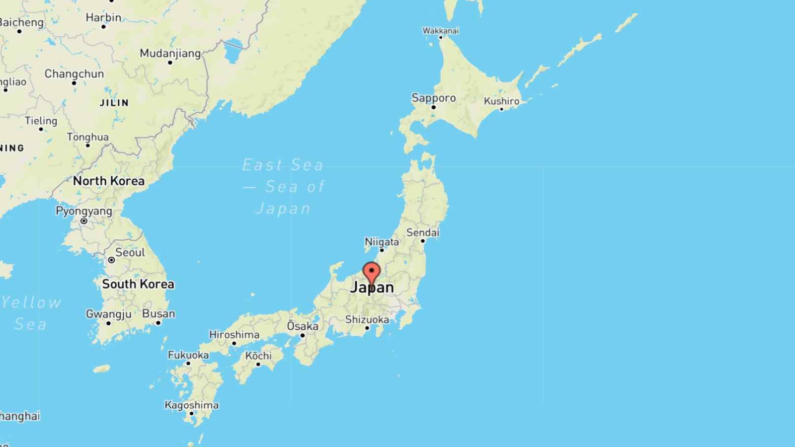 Mappa Giappone cartina geografica