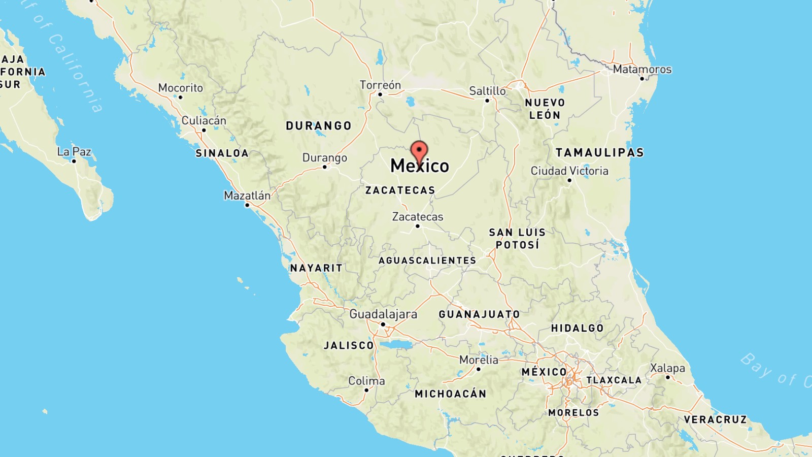 Mappa Messico cartina geografica