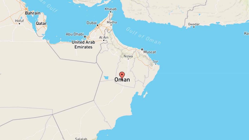 Mappa Oman (Asia occidentale) interattiva e