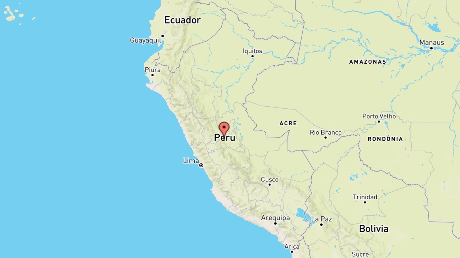 Mappa Peru cartina geografica