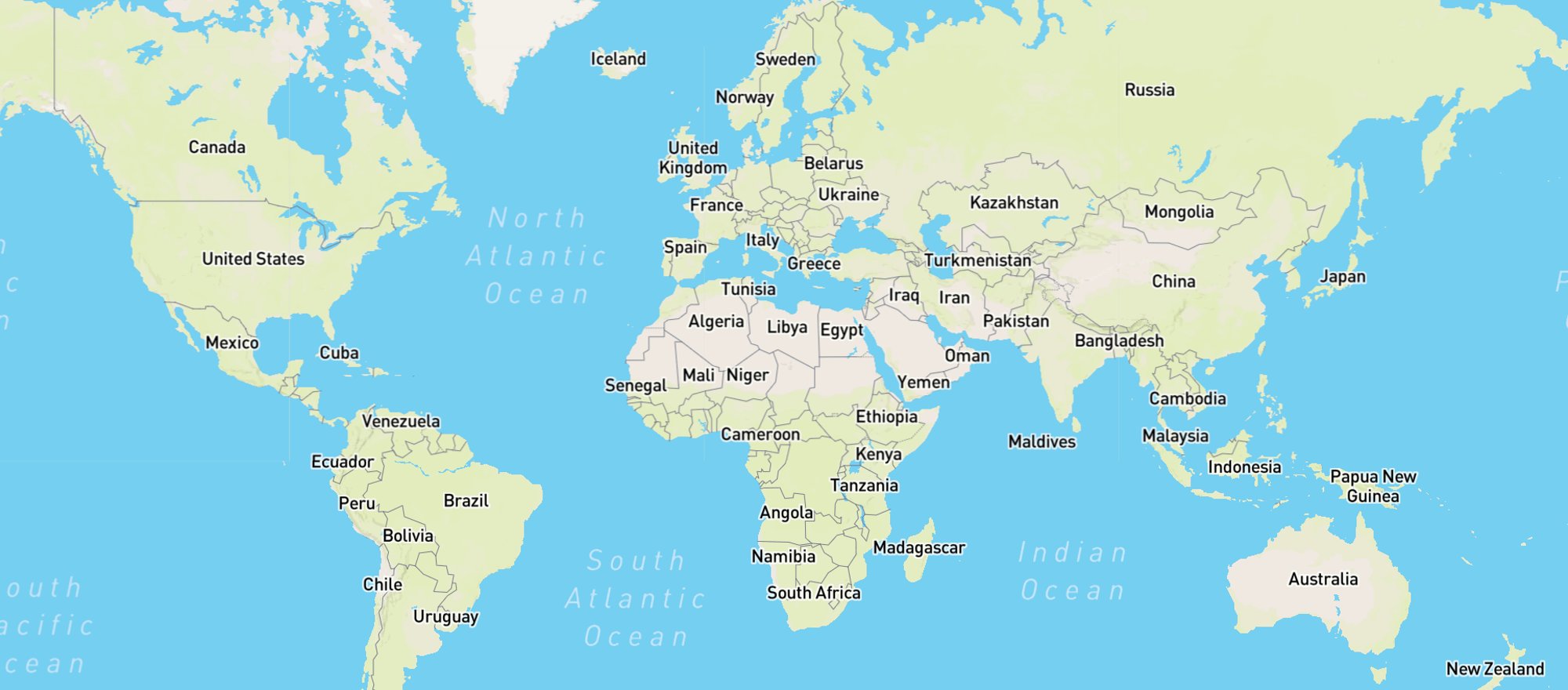 Mappa del mondo cartine geografiche interattive