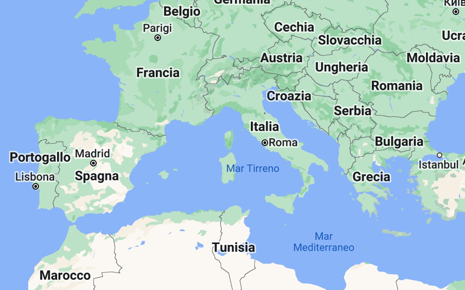 Mappe Europa meridionale cartine geografiche