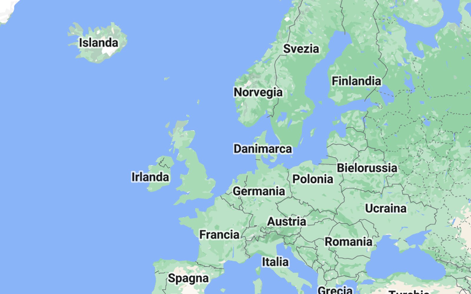Mappe Europa settentrionale cartine geografiche