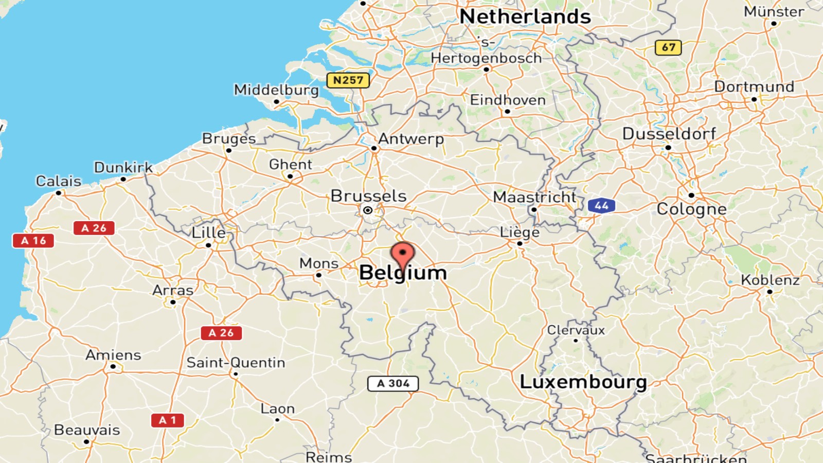 Mappa Belgio cartina geografica