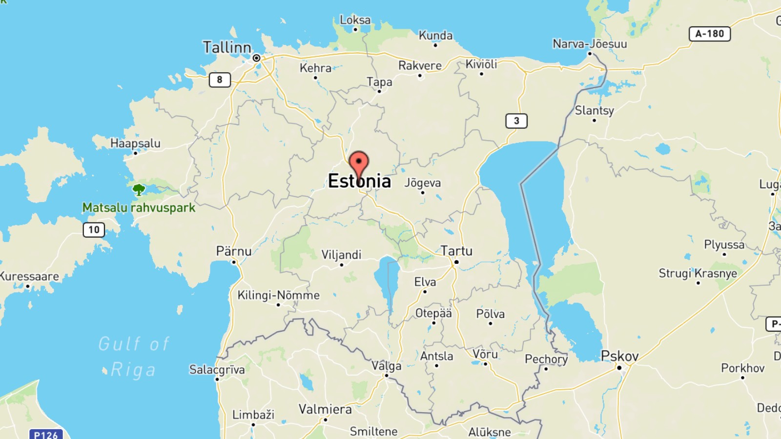 Mappa Estonia cartina geografica