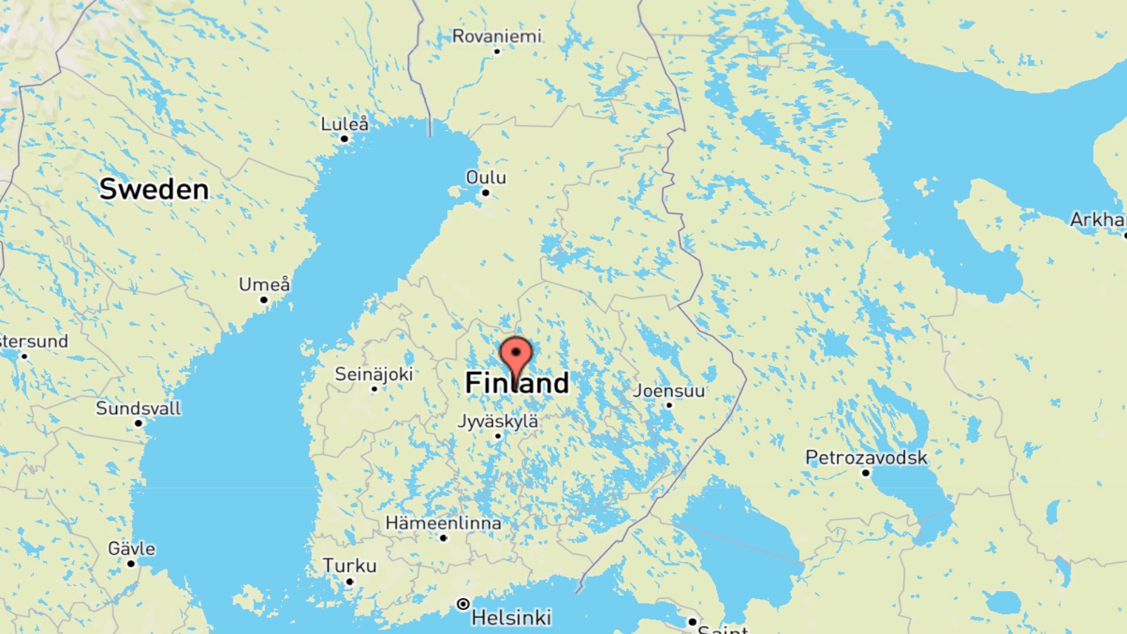 Mappa Finlandia cartina geografica