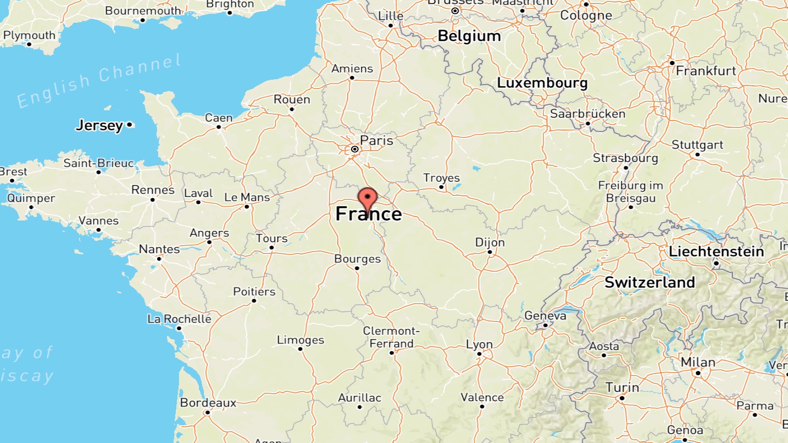 Mappa Francia cartina geografica