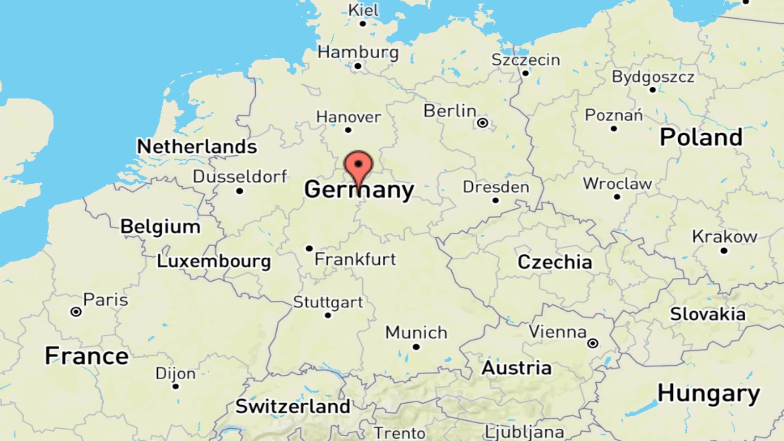 Mappa Germania cartina geografica