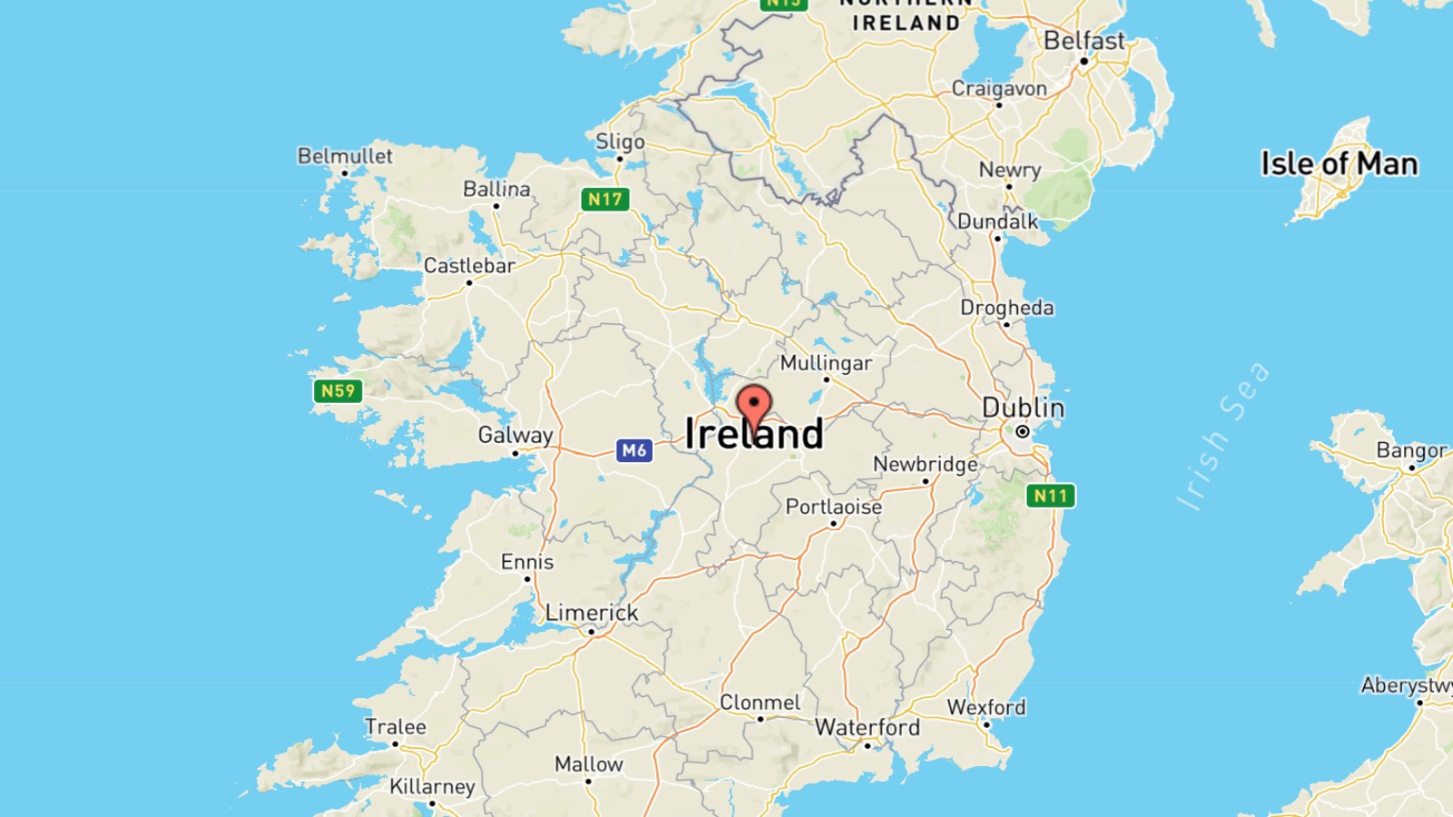 Mappa Irlanda cartina geografica