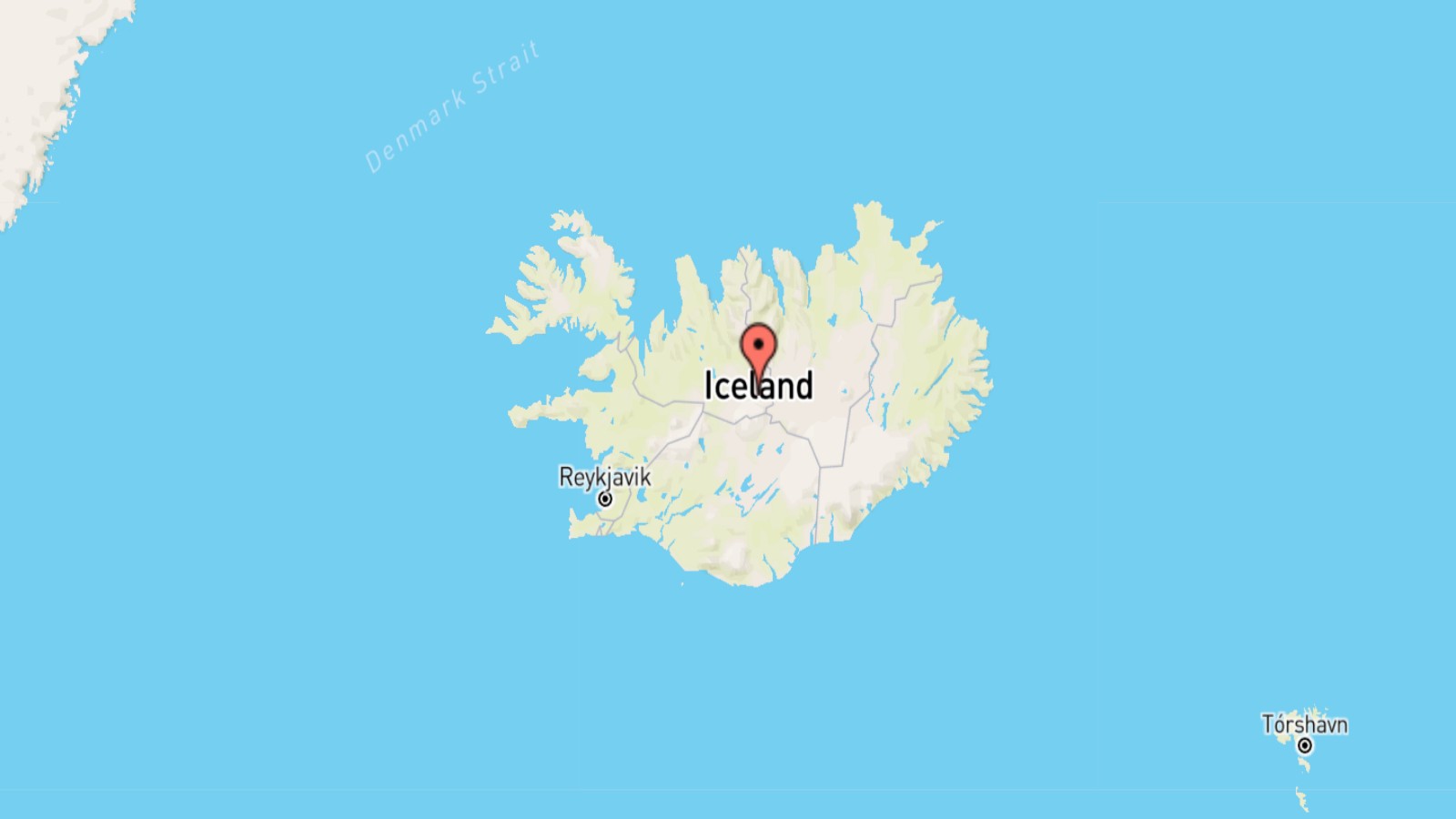Mappa Islanda cartina geografica