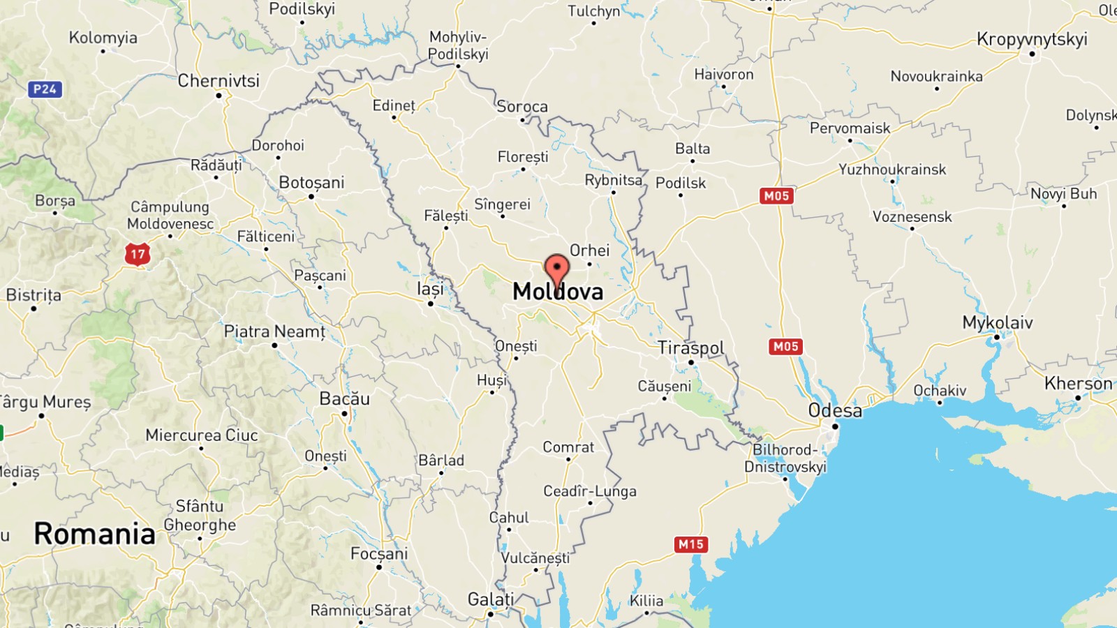 Mappa Moldavia cartina geografica