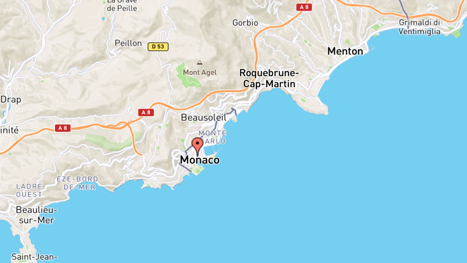 Mappa Monaco cartina geografica