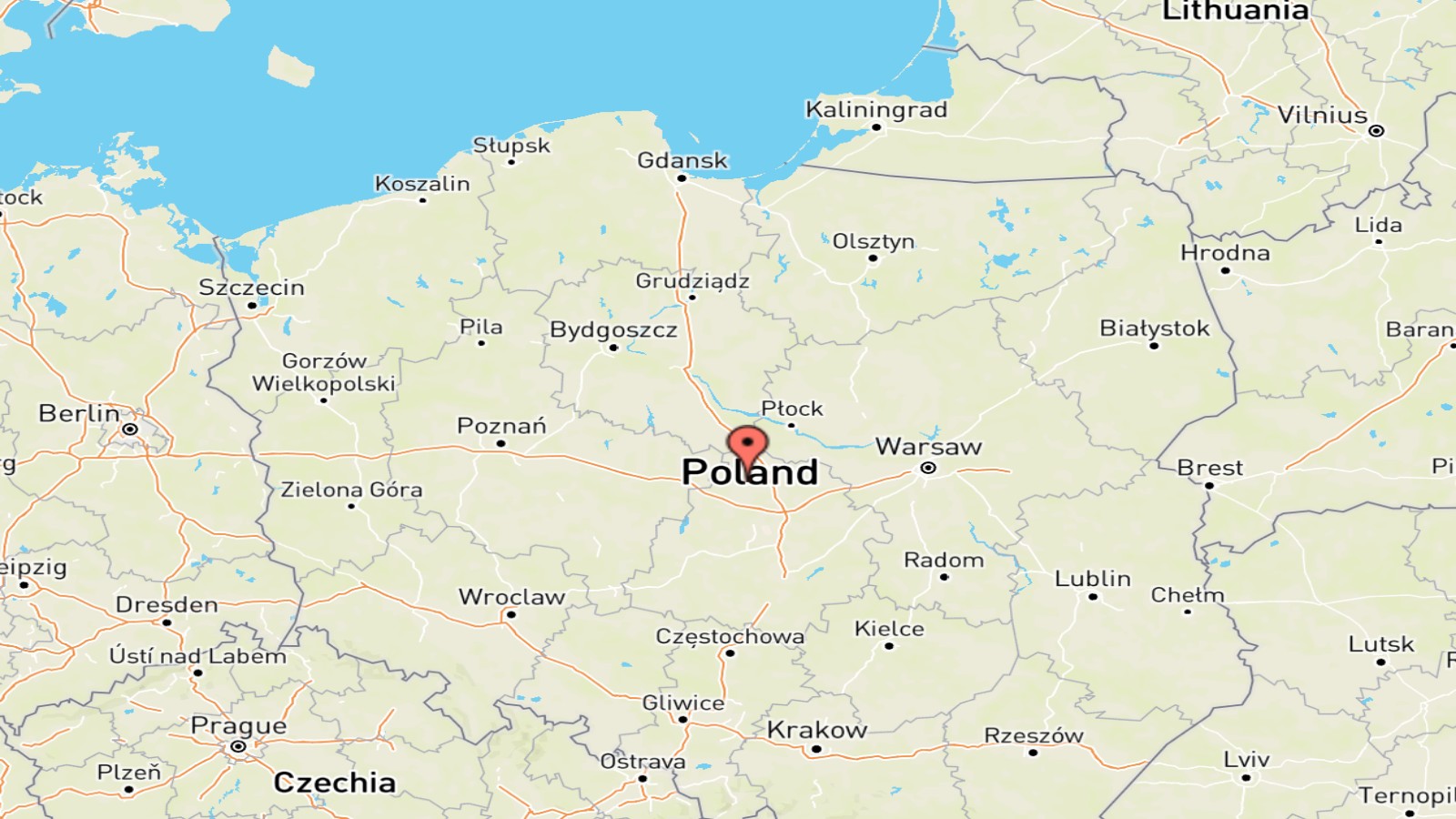 Mappa Polonia cartina geografica