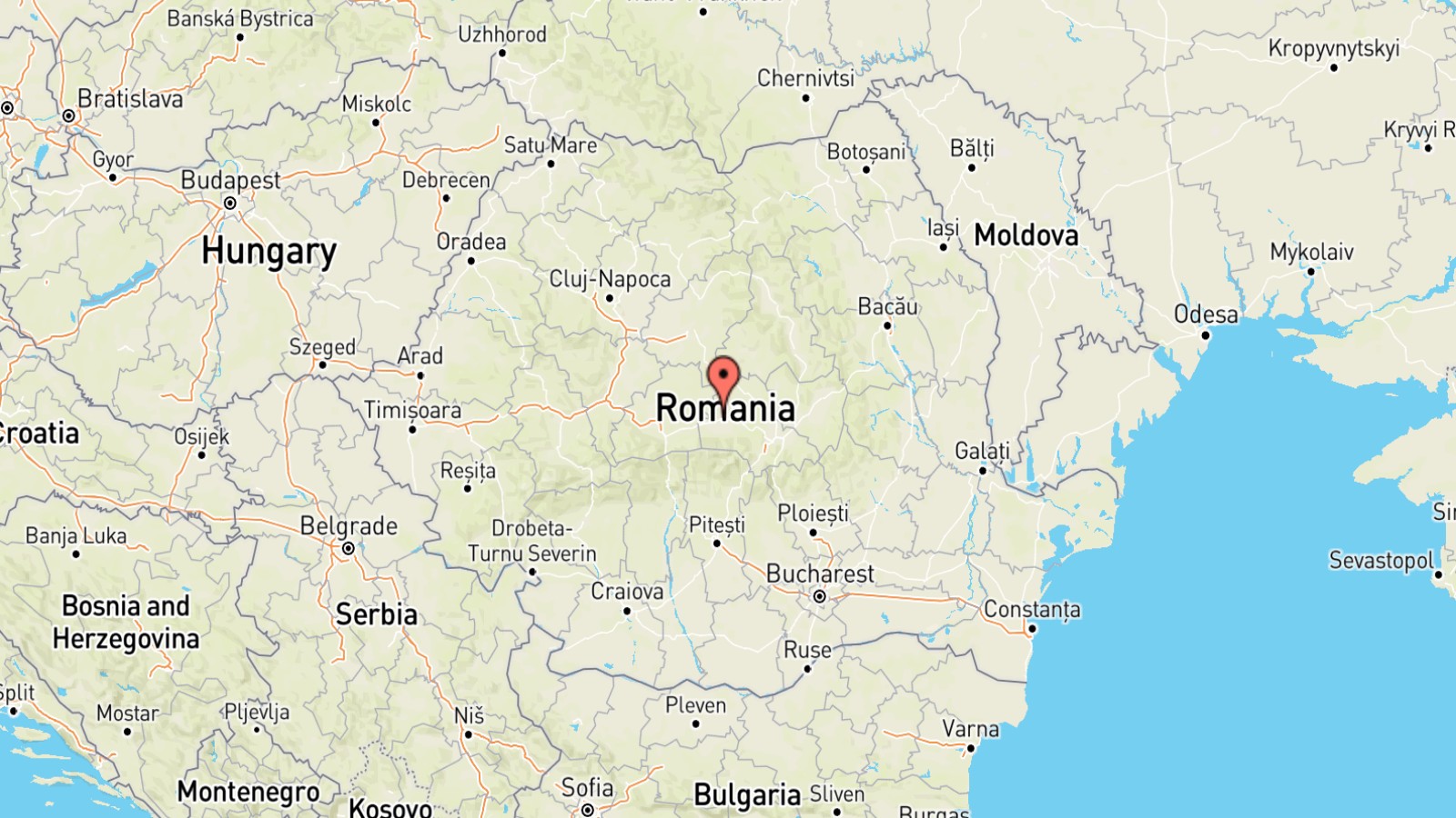 Mappa Romania cartina geografica