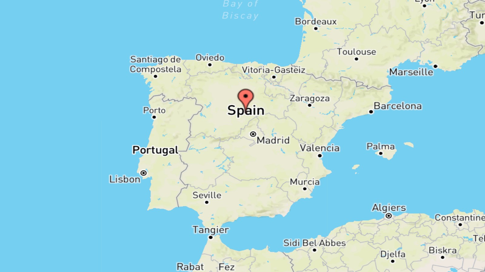 Mappa Spagna cartina geografica