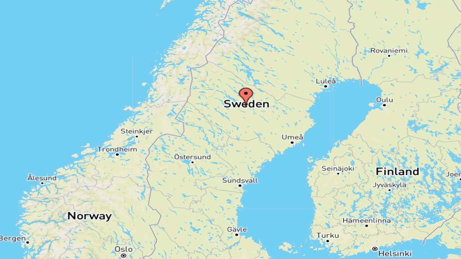 Mappa Svezia cartina geografica
