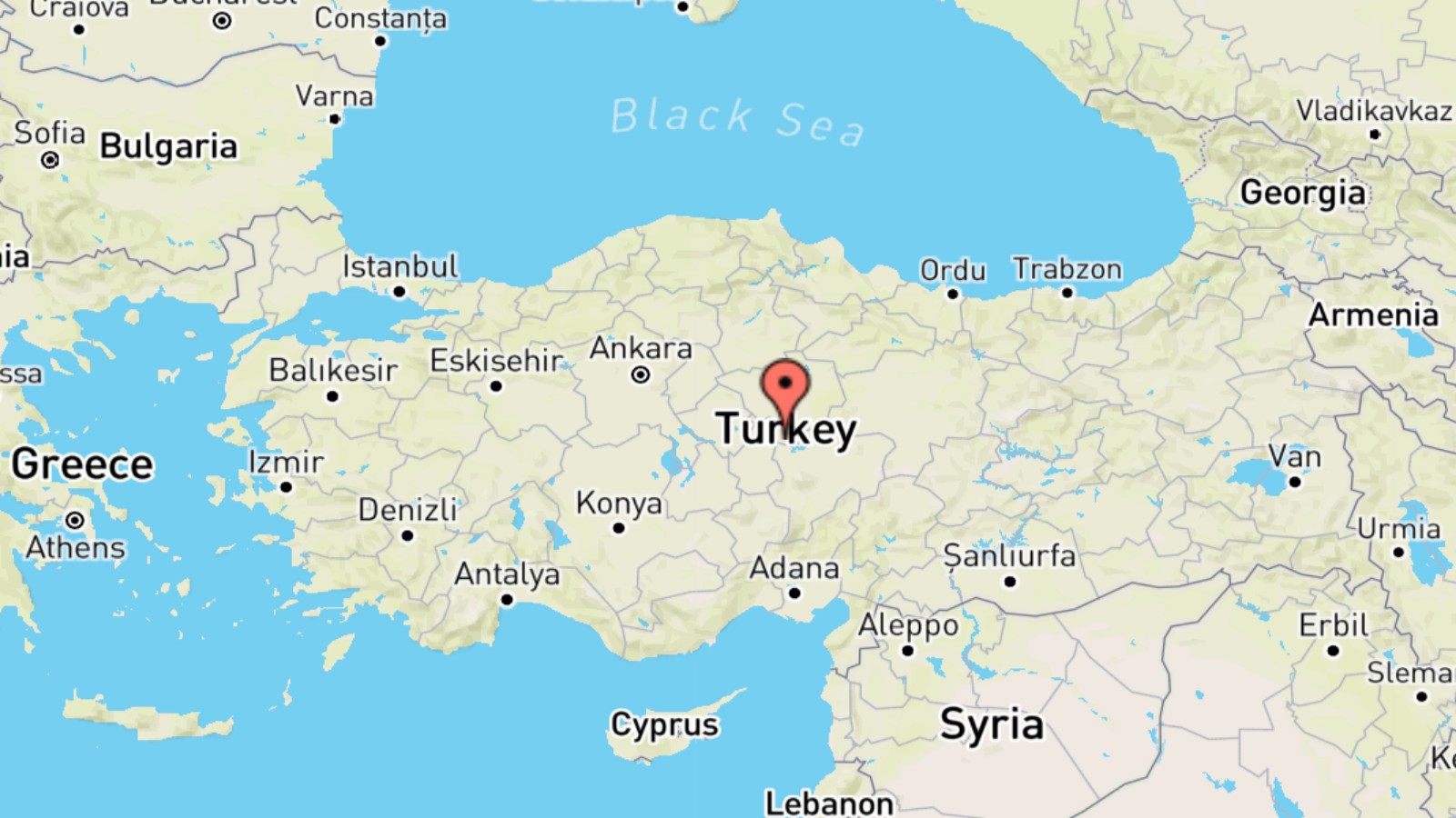 Mappa Turchia cartina geografica