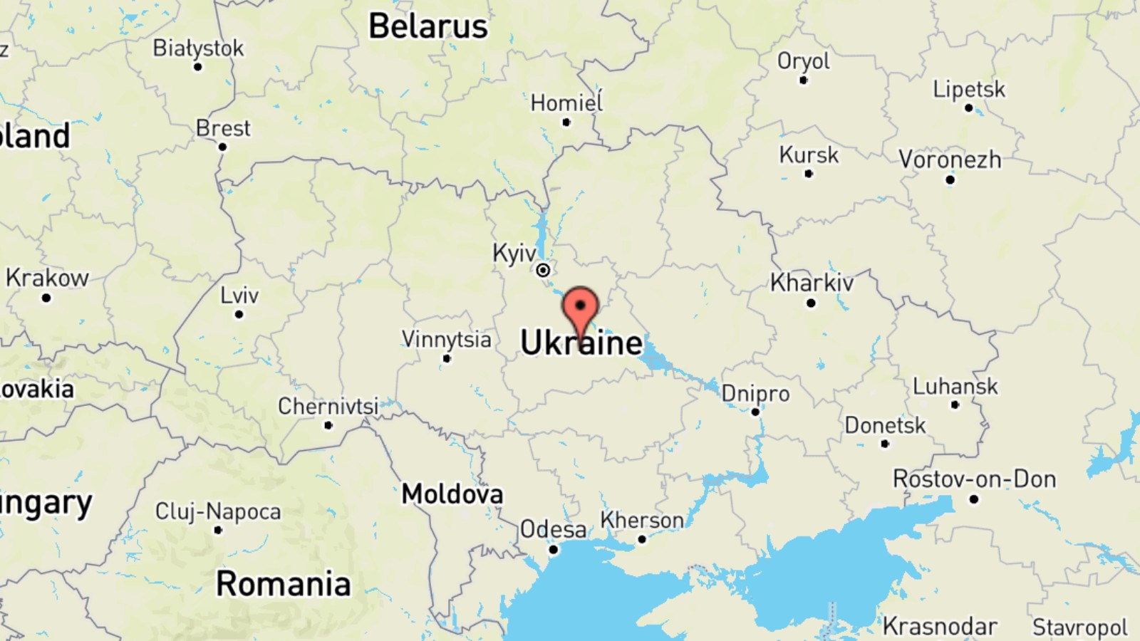 Mappa Ucraina cartina geografica