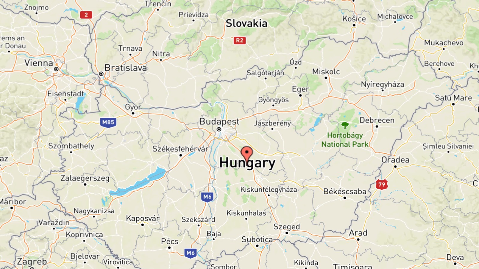 Mappa Ungheria cartina geografica