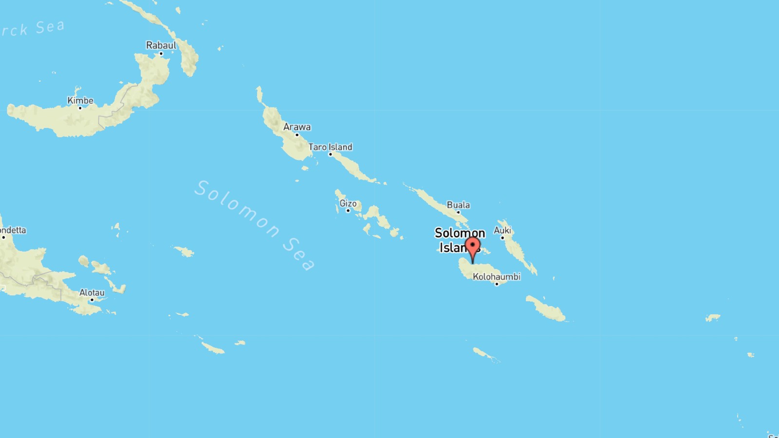 Mappa Isole Salomone cartina geografica