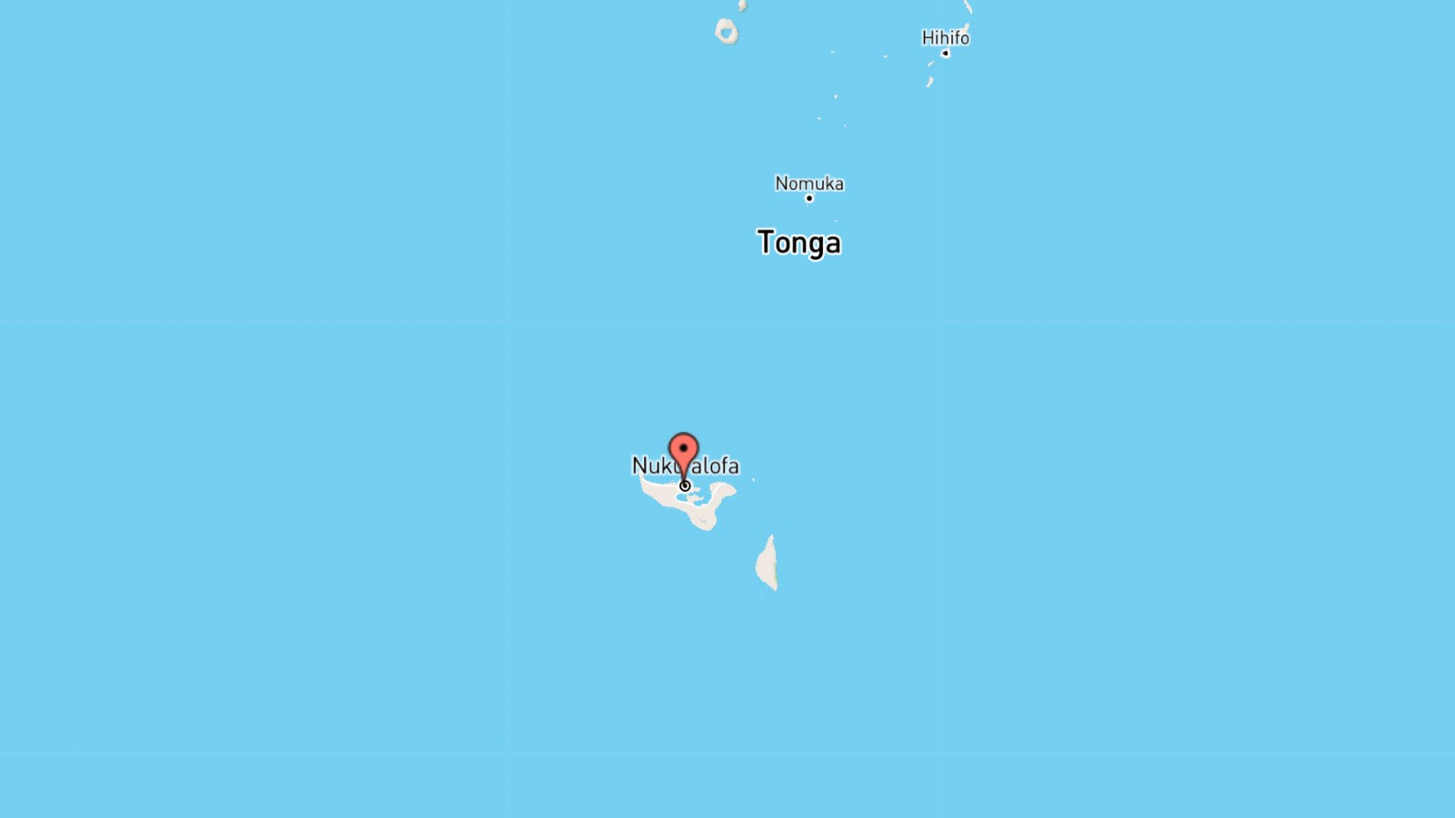 Mappa Tonga cartina geografica