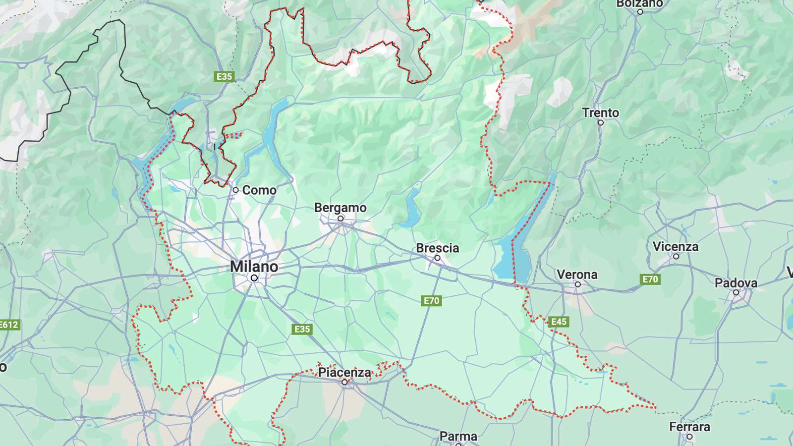 Mappa Lombardia cartina geografica