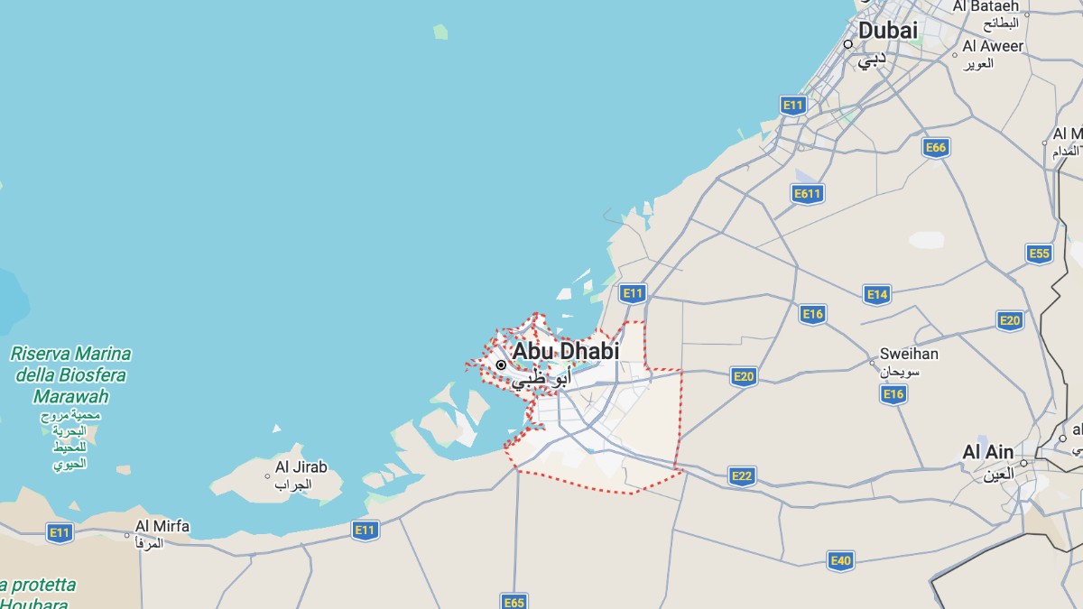 Mappa Abu Dhabi cartina