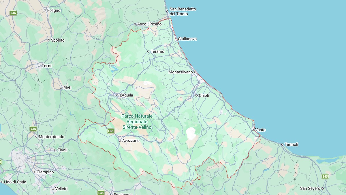 Mappa Abruzzo cartina interattiva