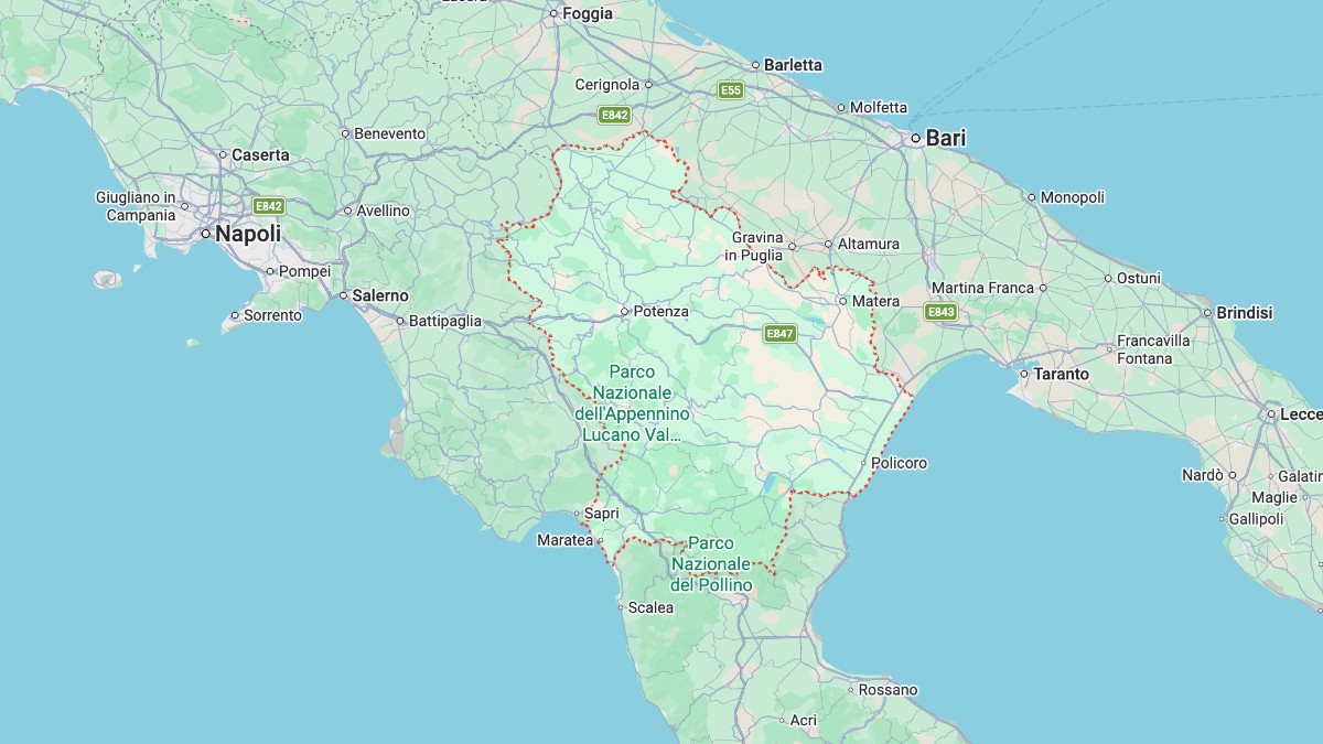 Mappa Basilicata cartina interattiva