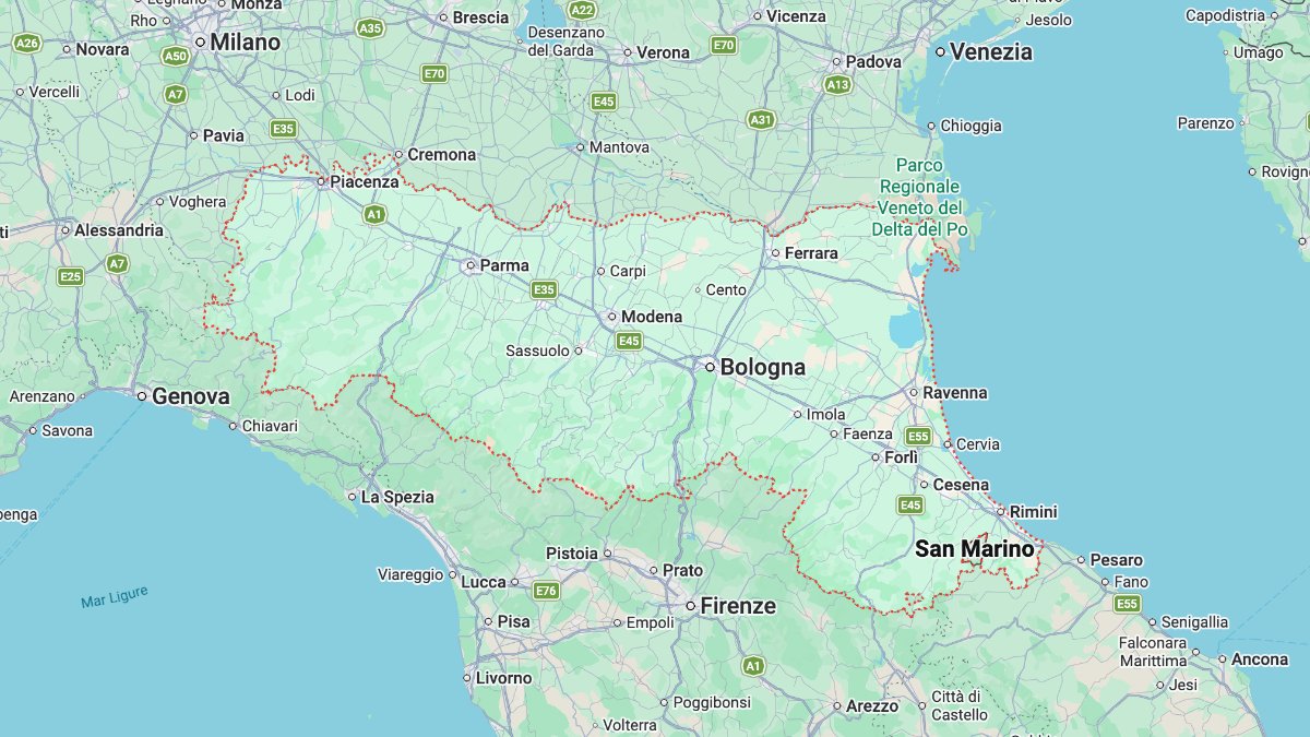 Mappa Emilia Romagna cartina interattiva