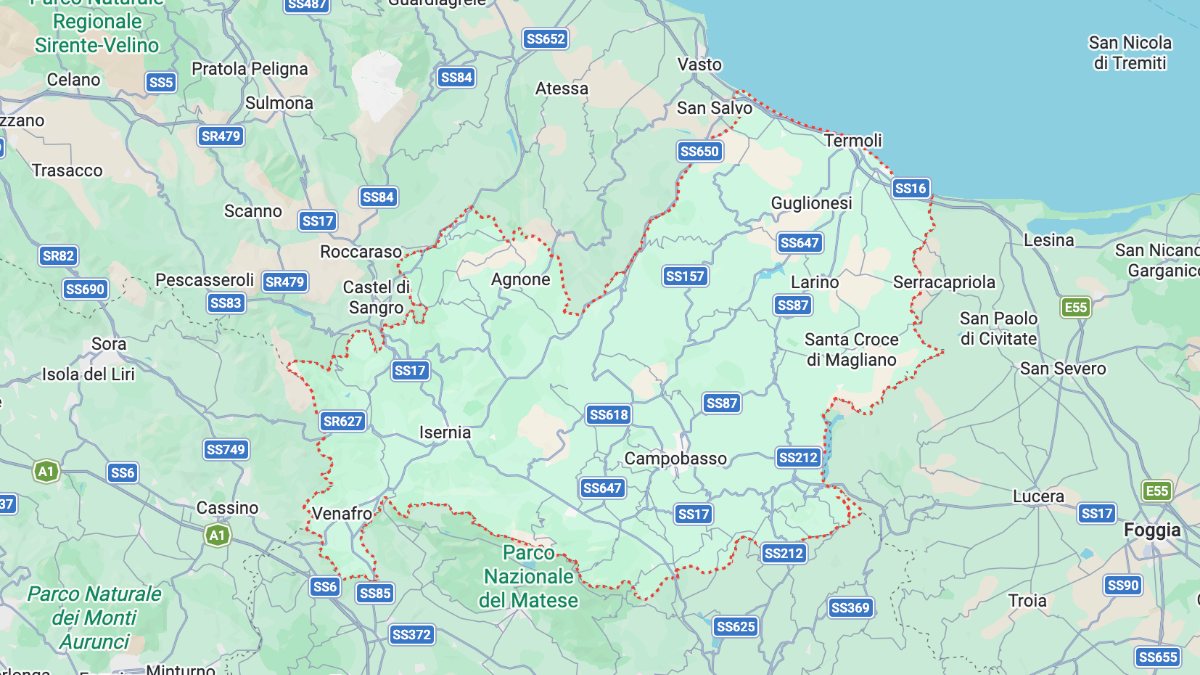 Mappa Molise cartina interattiva