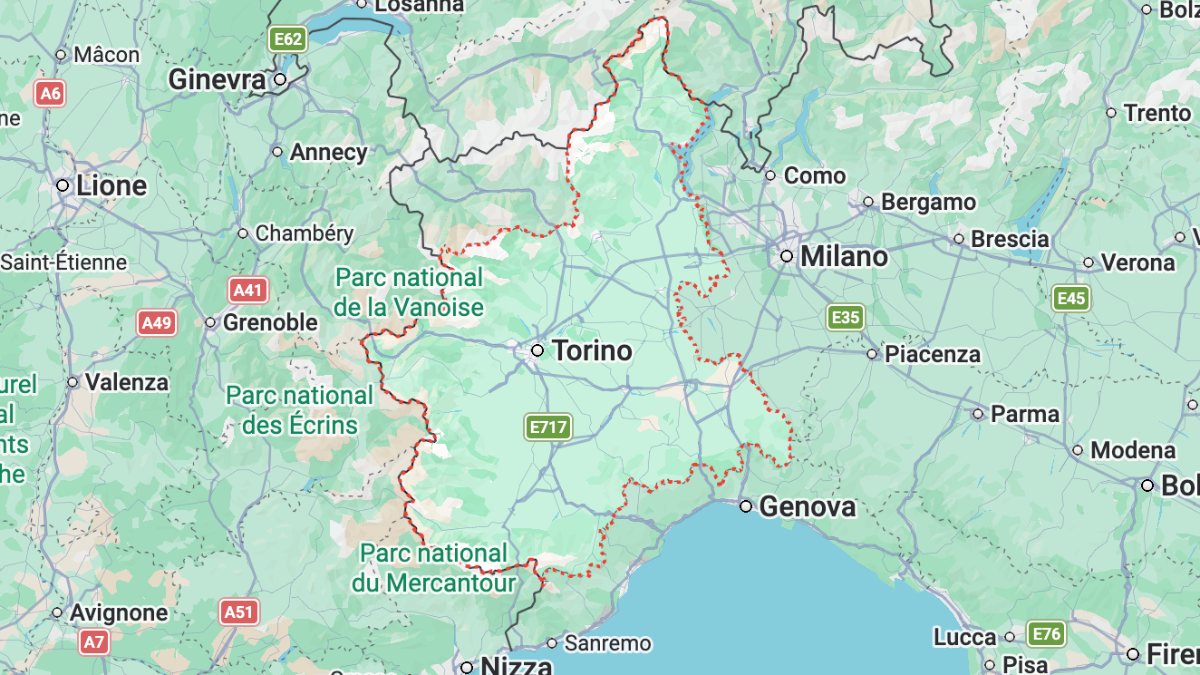 Mappa Piemonte cartina interattiva