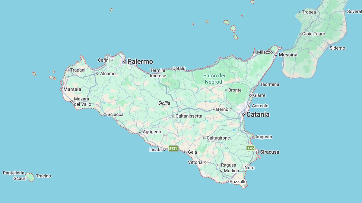 Mappa Sicilia cartina interattiva