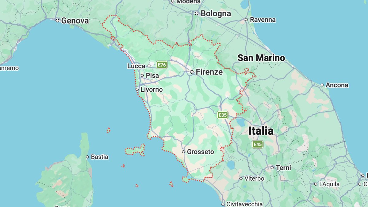 Mappa Toscana cartina interattiva