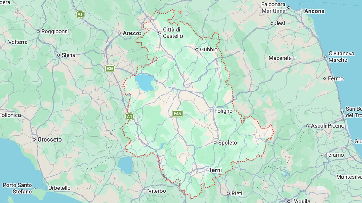 Mappa Umbria cartina interattiva