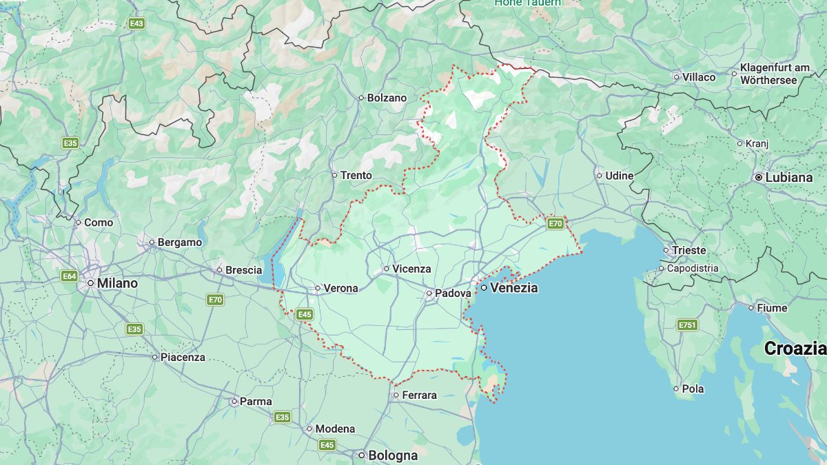 Mappa Veneto cartina interattiva