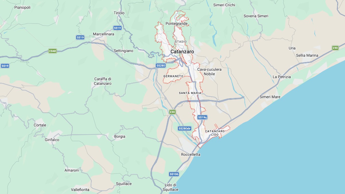 Mappa Catanzaro cartina geografica