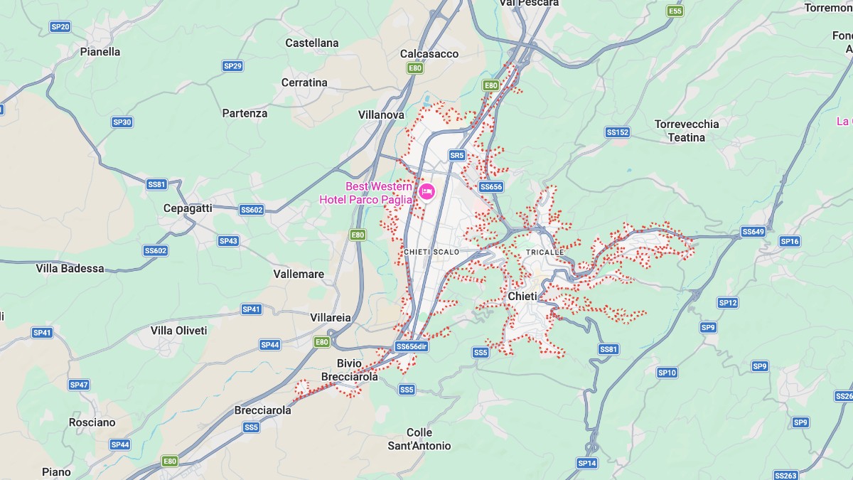 Mappa Chieti cartina geografica