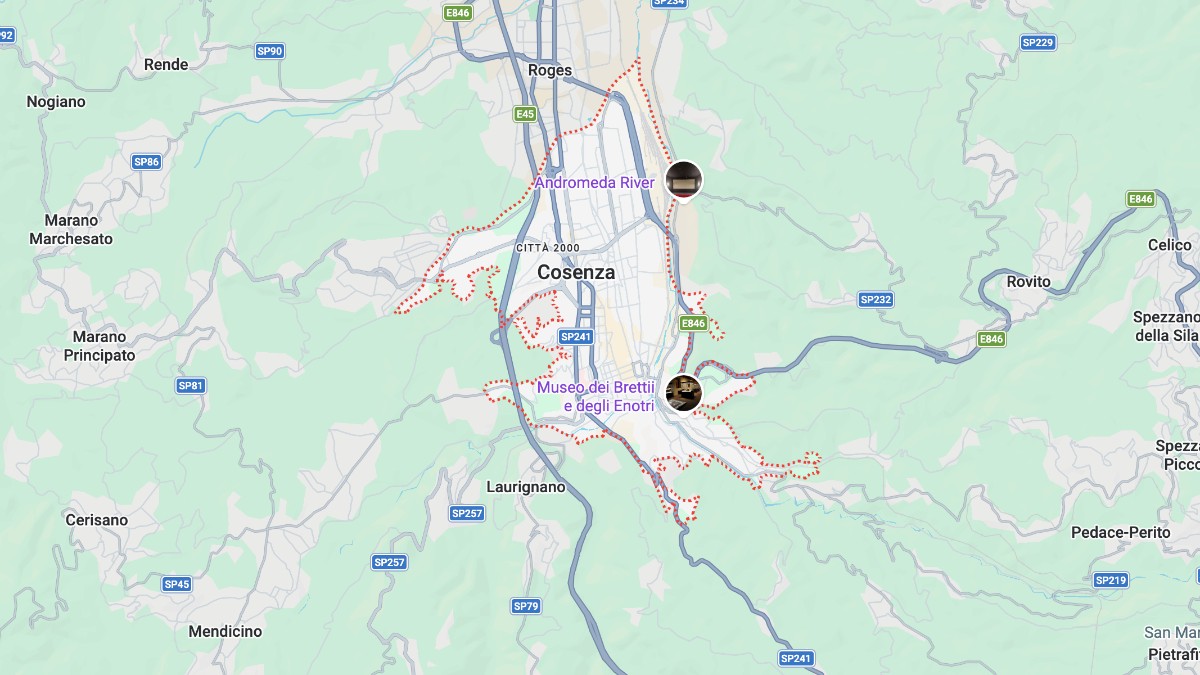 Mappa Cosenza cartina geografica